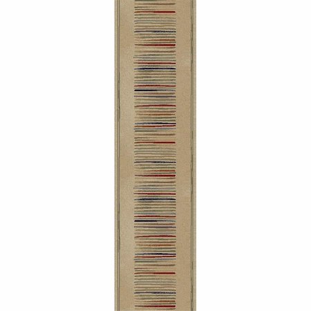 CONCORD GLOBAL 2 ft. 7 in. x 4 ft. Jewel Stripes - Ivory 41323